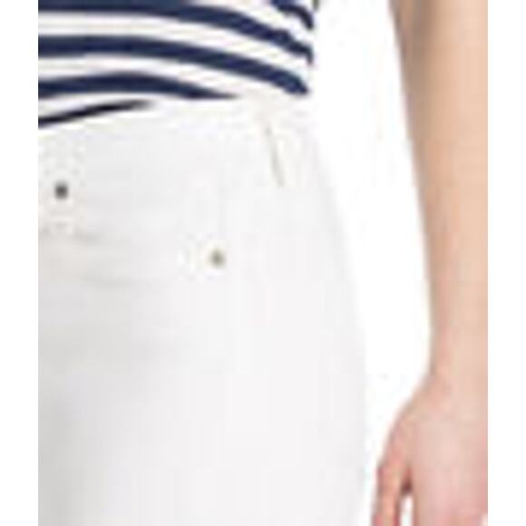 Vineyard Vines Kick Flare White Crop Denim Jeans High Rise Women Sz 00 - Picture 3 of 6